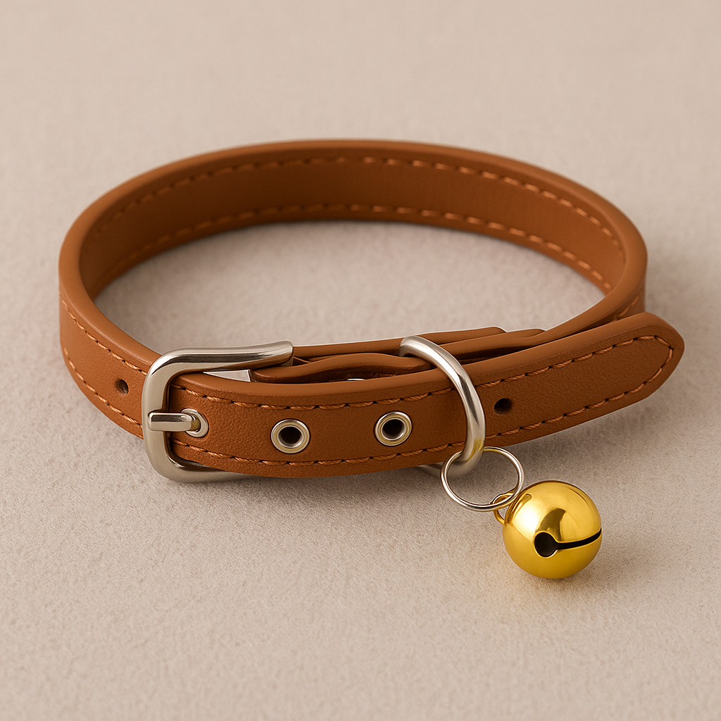 collar cuero sintetico para mascota