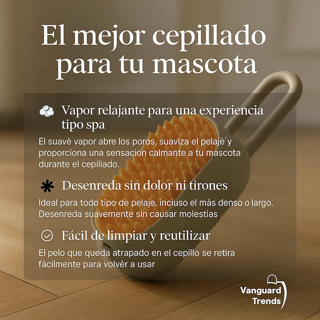 Cepillo quita pelo 3 en 1 - (con vapor suave)