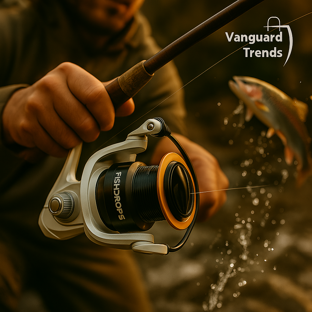 Carrete de Pesca giratorio Fishdrops.
