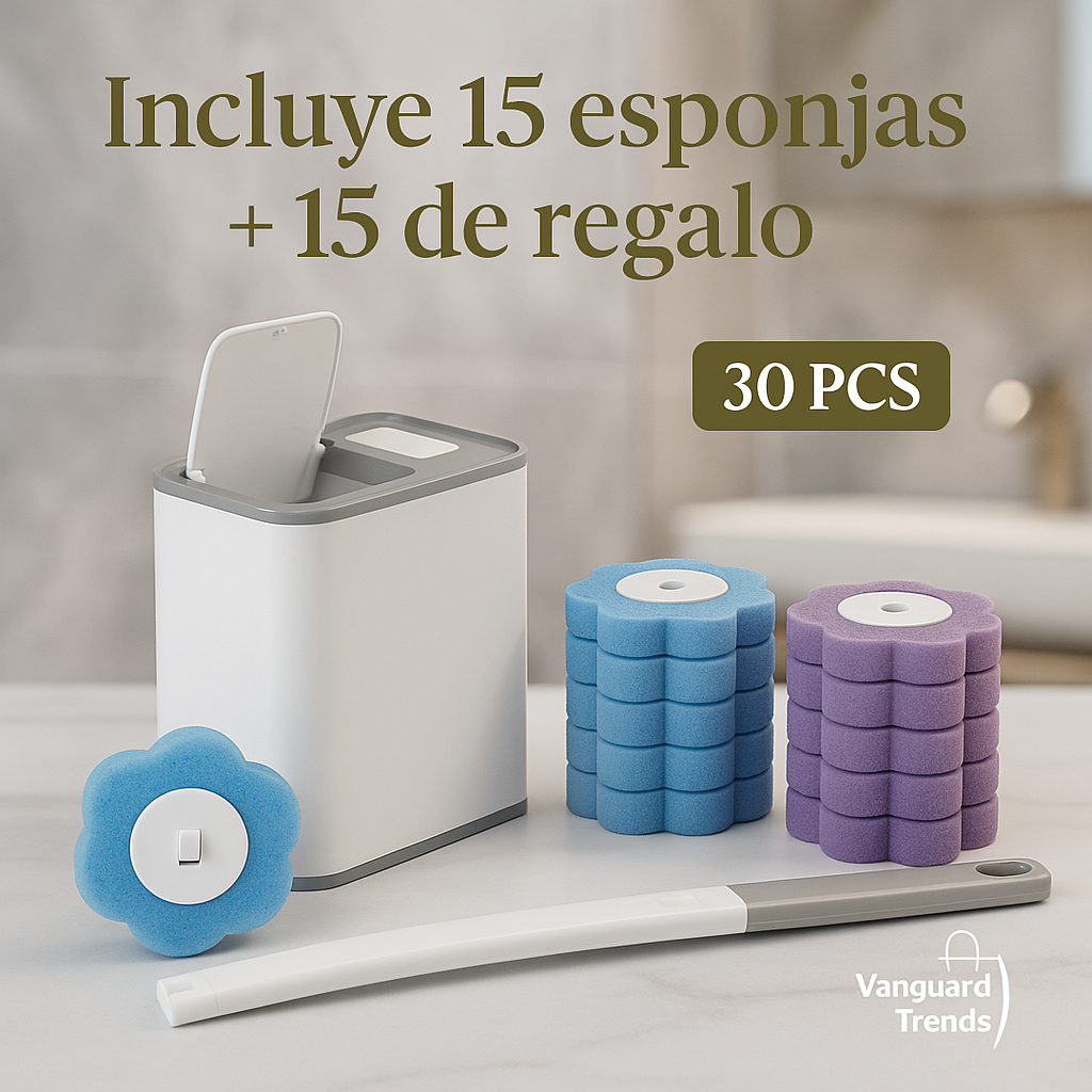 Kit Higiénico para Baño – Cepillo con Repuestos Desechables