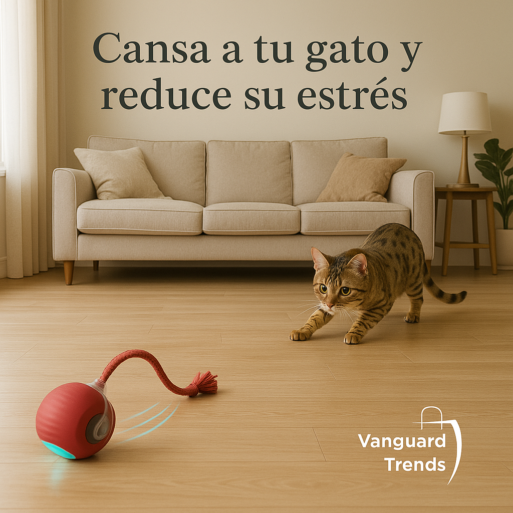 Pelota interactiva antiestrés para gatos + pájaro de REGALO
