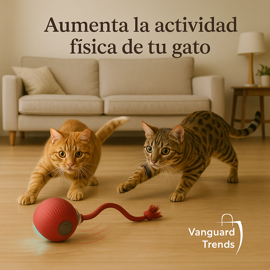 Pelota interactiva antiestrés para gatos + pájaro de REGALO