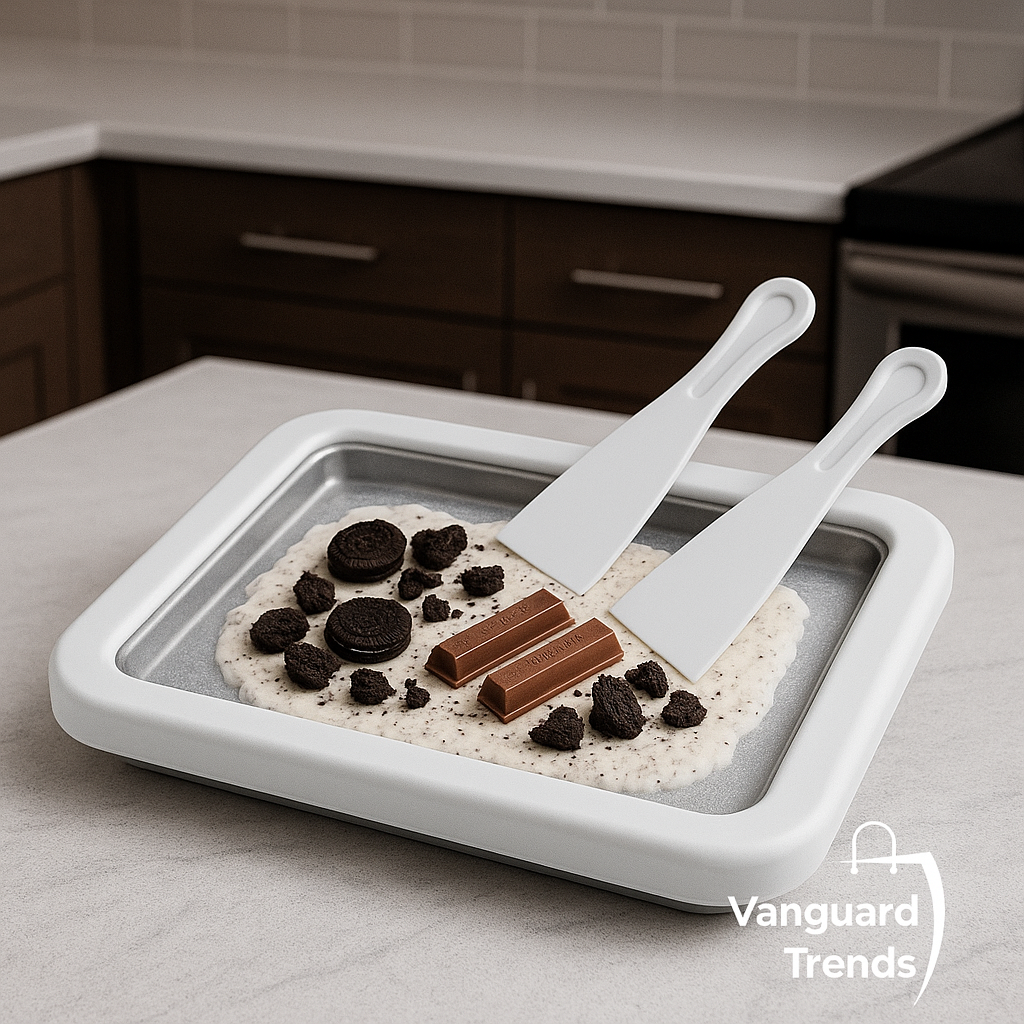 ¡Nueva plancha para hacer helados en rollo!