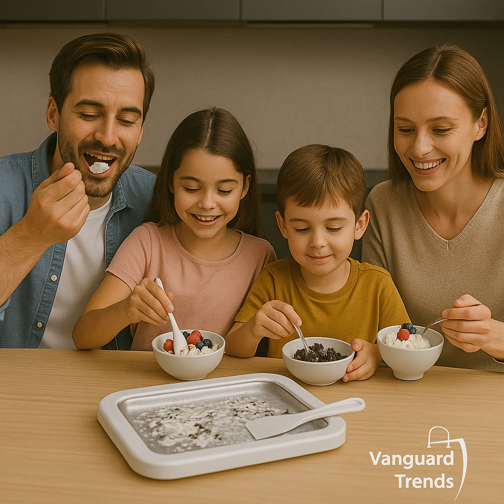 ¡Nueva plancha para hacer helados en rollo!