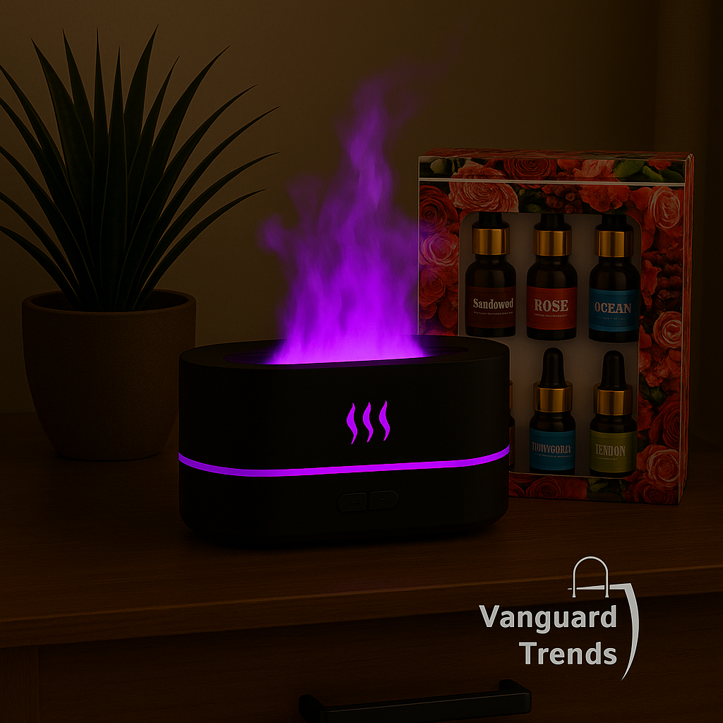 Humidificador de aire elegante con difusor de aroma