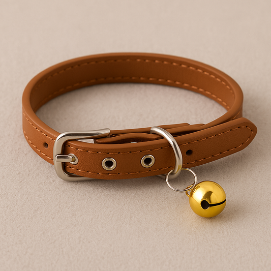 collar cuero sintetico para mascota