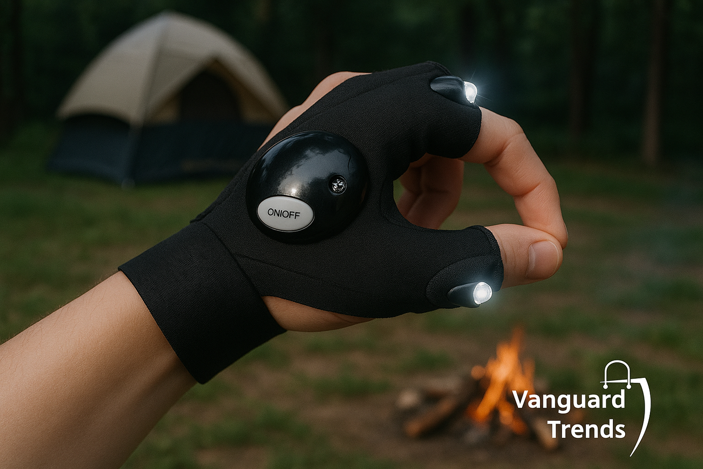 Guantes LED para pesca nocturna