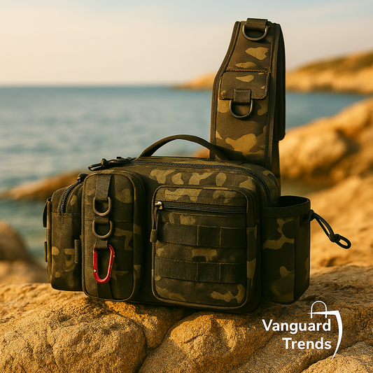 Mochila de aparejos de pesca para hombre o mujer.