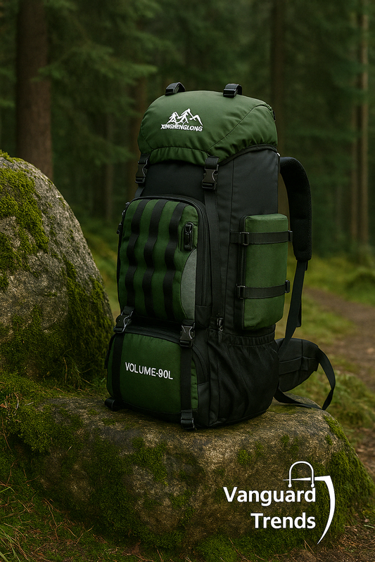 Mochila impermeable de 90L para hombre.