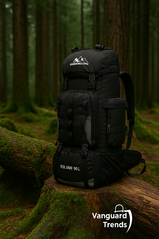 Mochila impermeable de 90L para hombre.