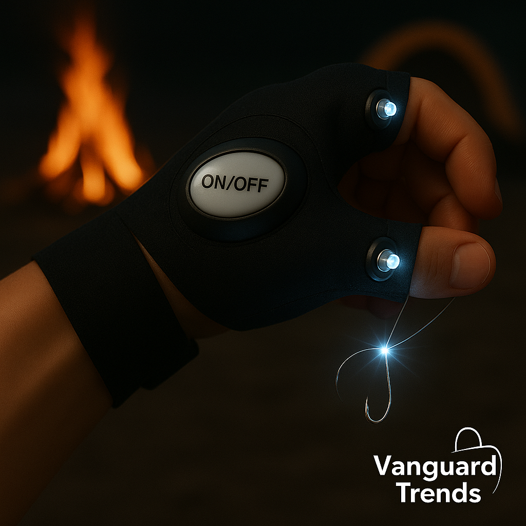 Guantes LED para pesca nocturna